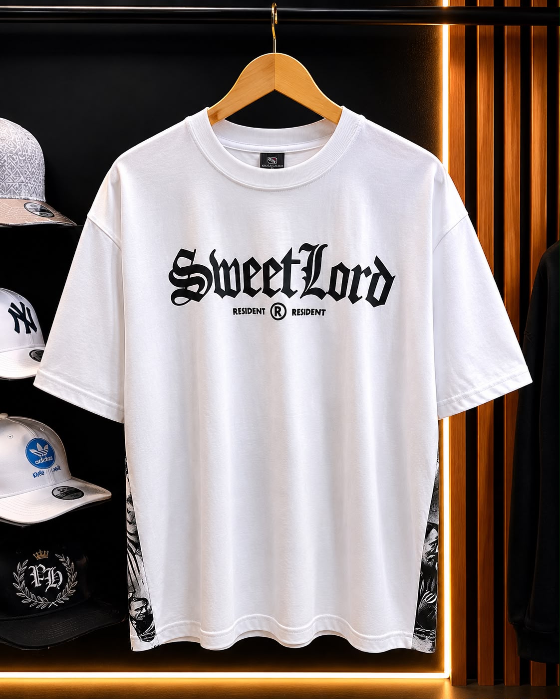 Camiseta blanca Sweet Lord estampada