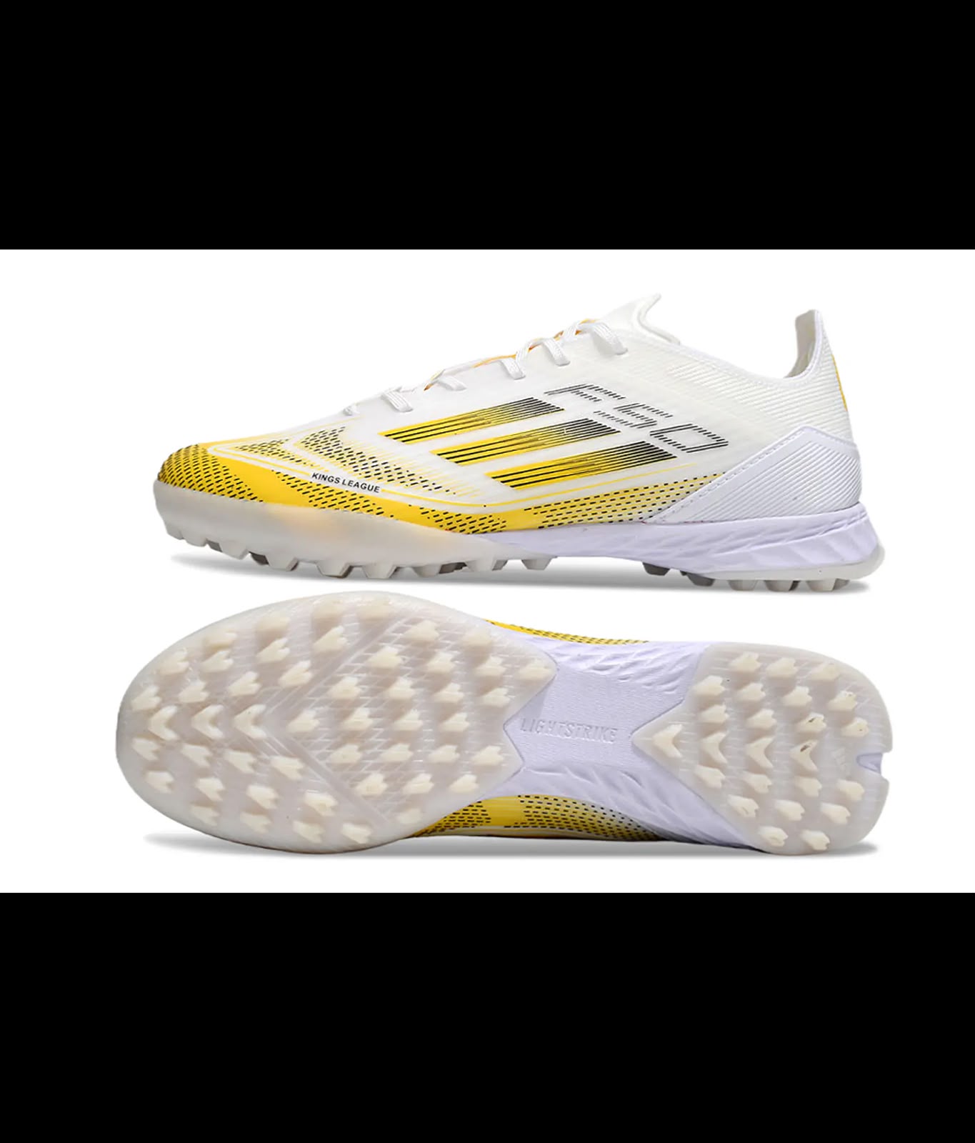Adidas F50 blanco con amarillo