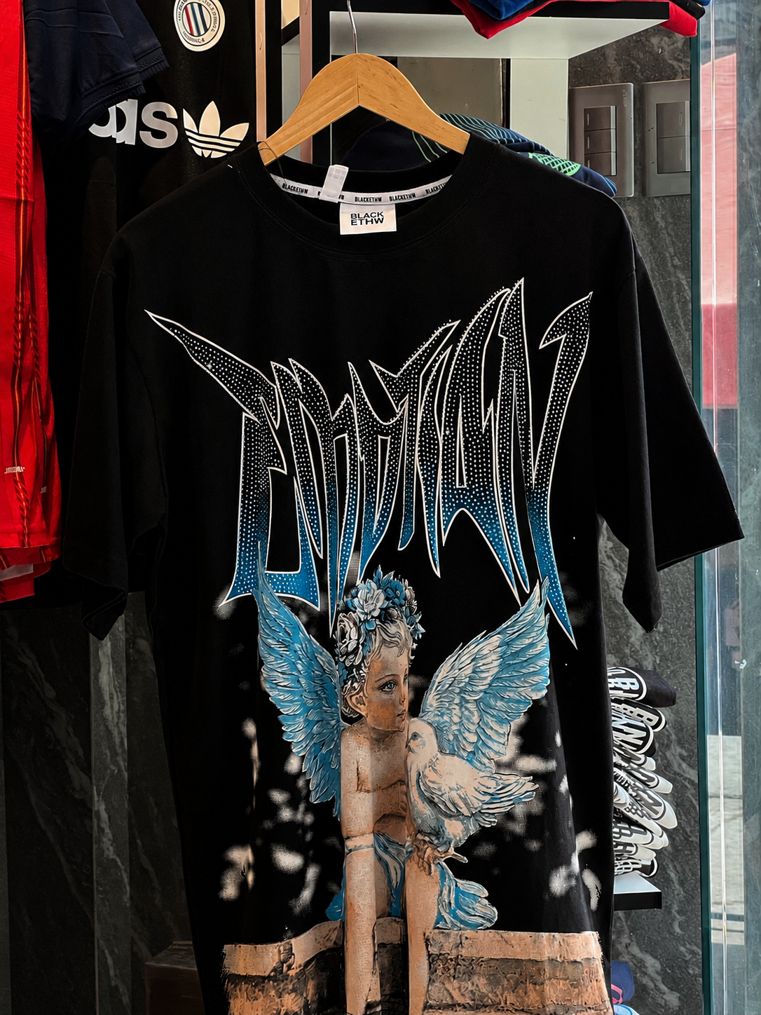Camisa oversize Black & Etihw
