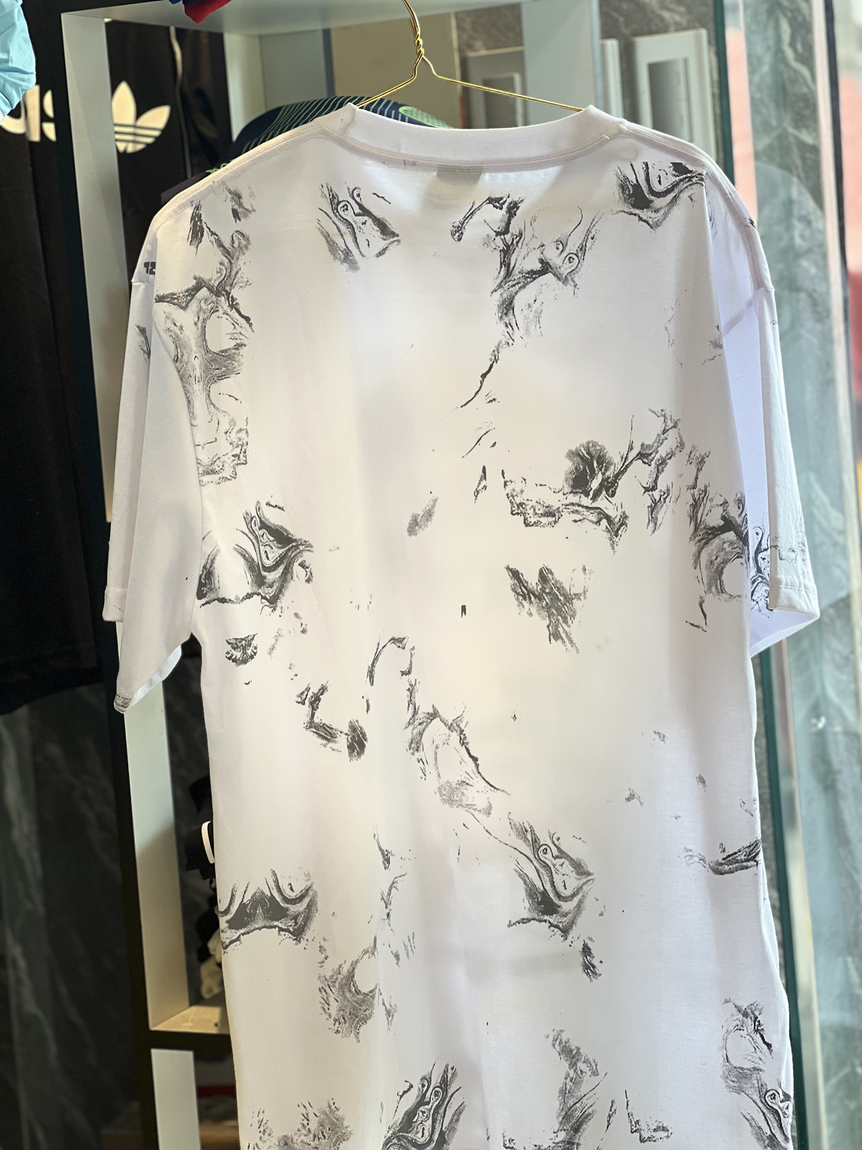 Camisa oversize Resident Blanca con brillo