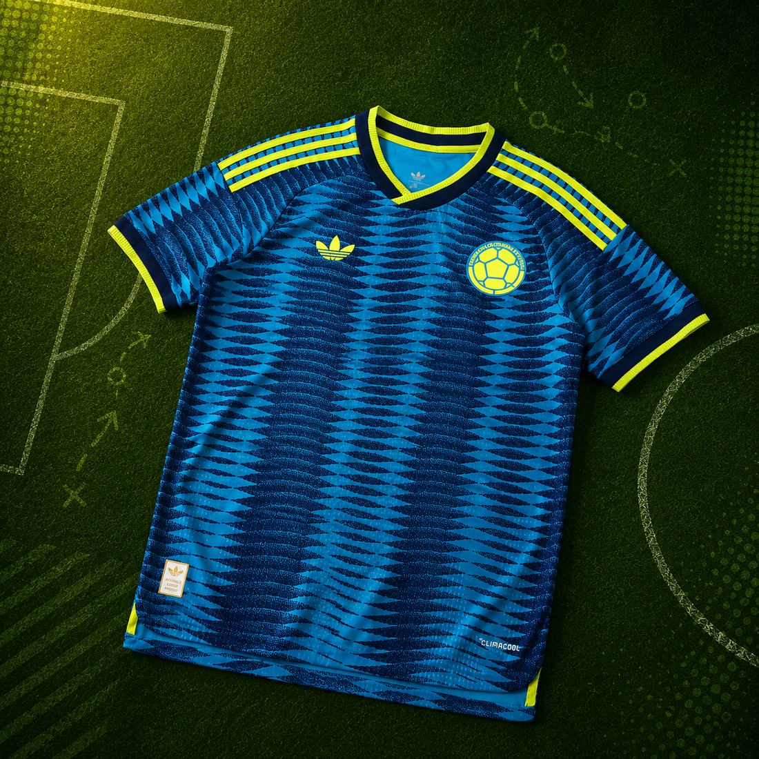 Camisa De Colombia Azul